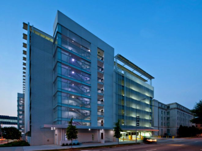 Green Square Parking Deck, Pearce Brinkley Cease and Lee, green square complex, parking garage, solar powered parking garage, raleigh, north carolina