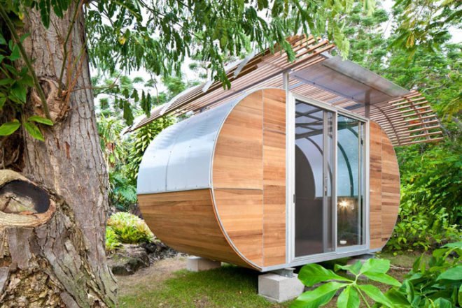 House Arc Bellomo Architects, prefab houses, sustainable architecture, modular housing, compact living unit, off the grid housing, TEDxPresidio conference