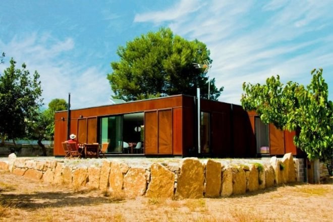 Infiniski, Menta House, Spain, Tarragon, green design, prefab, Corten steel, natural ventilation, green design, Joseph & Mau, eco-design, sustainable design, passive design,