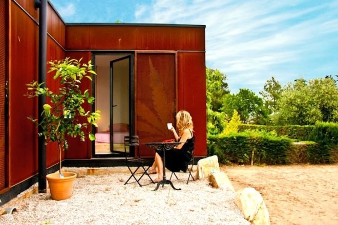 Infiniski, Menta House, Spain, Tarragon, green design, prefab, Corten steel, natural ventilation, green design, Joseph & Mau, eco-design, sustainable design, passive design,
