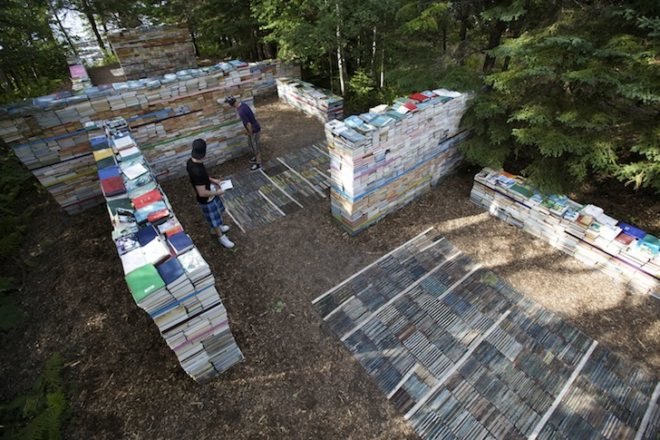 Thilo Folkerts, 100 Landschaftsarchitektur, Rodney LaTourelle, Quebec, Canada, Jardin de la Connaissance, mushrooms, decaying books, art, design, green design, sustainable design, experimental art