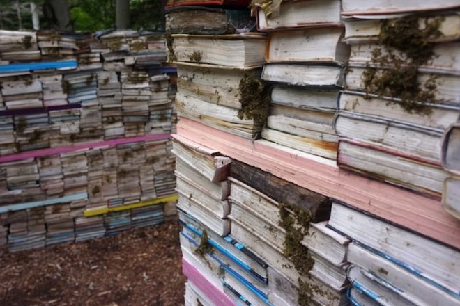 Thilo Folkerts, 100 Landschaftsarchitektur, Rodney LaTourelle, Quebec, Canada, Jardin de la Connaissance, mushrooms, decaying books, art, design, green design, sustainable design, experimental art