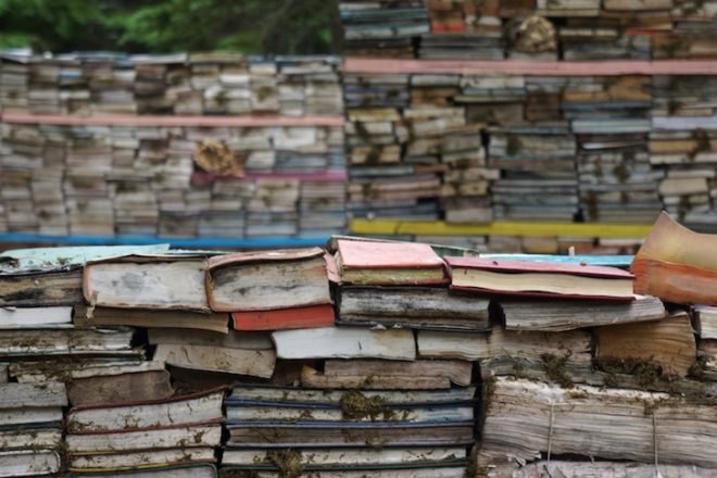 Thilo Folkerts, 100 Landschaftsarchitektur, Rodney LaTourelle, Quebec, Canada, Jardin de la Connaissance, mushrooms, decaying books, art, design, green design, sustainable design, experimental art