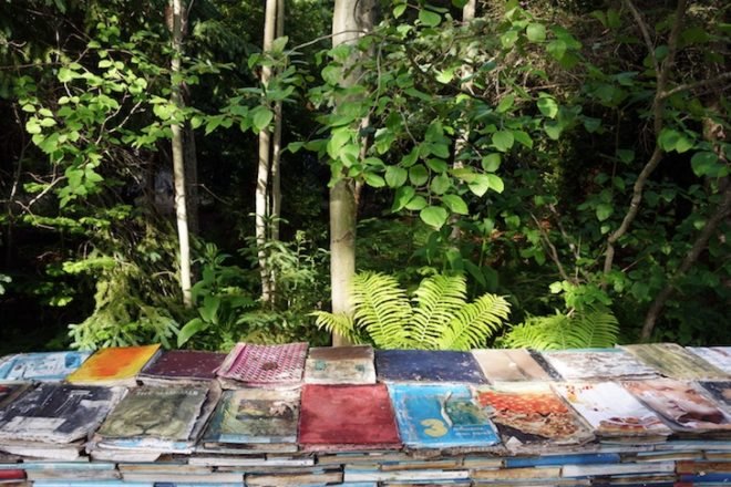 Thilo Folkerts, 100 Landschaftsarchitektur, Rodney LaTourelle, Quebec, Canada, Jardin de la Connaissance, mushrooms, decaying books, art, design, green design, sustainable design, experimental art