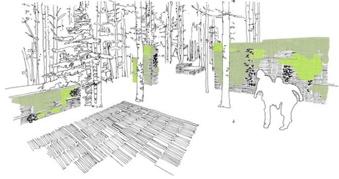 Thilo Folkerts, 100 Landschaftsarchitektur, Rodney LaTourelle, Quebec, Canada, Jardin de la Connaissance, mushrooms, decaying books, art, design, green design, sustainable design, experimental art