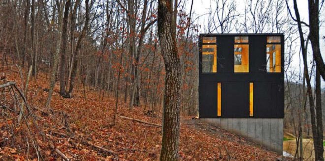 Stacked Cabin, Johnsen Schmaling Architects, Wisconsin, Awards, Modest Home