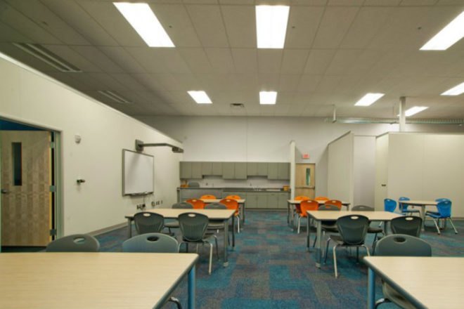 Joplin High School, CGA, DLR group, joplin tornado, adaptive reuse, high school, disaster relief, eco high school