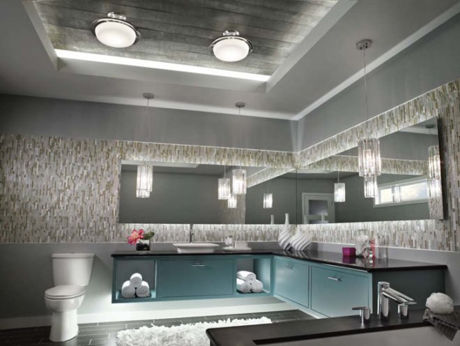 LED layered lights, LED tape, LED strip, green lighting, LED under counter, Kichler LED, low impact lighting