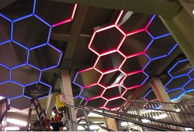 Leo Villareal, MTA, New York City Subway,subway art, Bleecker Street, Bleecker Street Station, Manhattan, Public Art, LED art,LED light installation, transportation, light sculpture