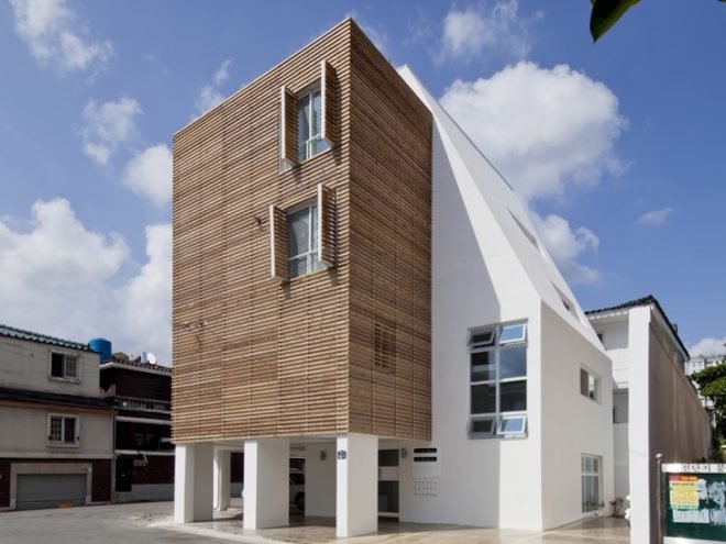 louvers, Louver Haus, South Korea, Japanese Cedar, Smart Architecture, skylights, daylighting, green design, sustainable design, eco-design, green design
