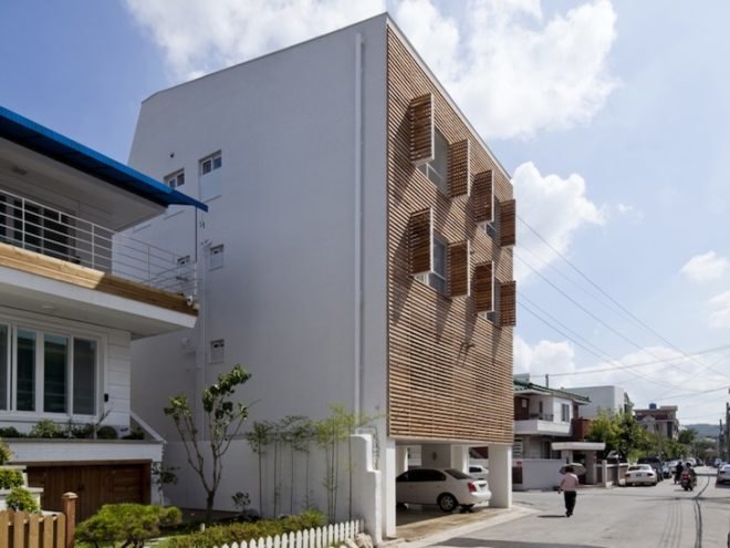 louvers, Louver Haus, South Korea, Japanese Cedar, Smart Architecture, skylights, daylighting, green design, sustainable design, eco-design, green design