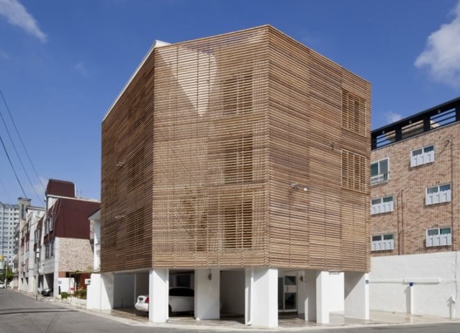 louvers, Louver Haus, South Korea, Japanese Cedar, Smart Architecture, skylights, daylighting, green design, sustainable design, eco-design, green design