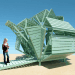 Michael Jantzen, M-Velope, Prefabricated design, green design, sustainable design, eco-design, shape-shifting, building regulations, wendy house