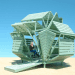 Michael Jantzen, M-Velope, Prefabricated design, green design, sustainable design, eco-design, shape-shifting, building regulations, wendy house
