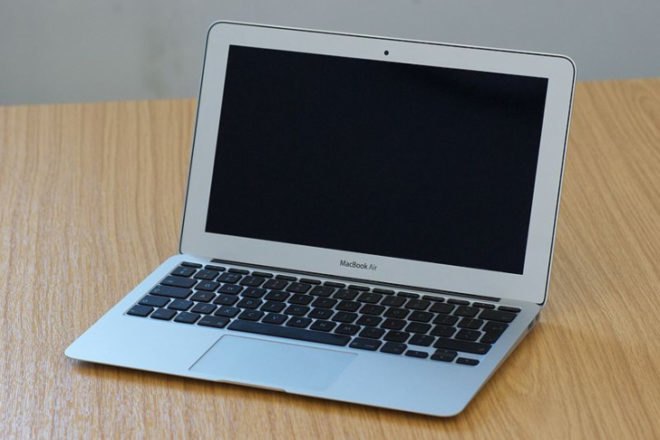 MacBook Air, Apple Computers, keyboard, wood table, conflict minerals