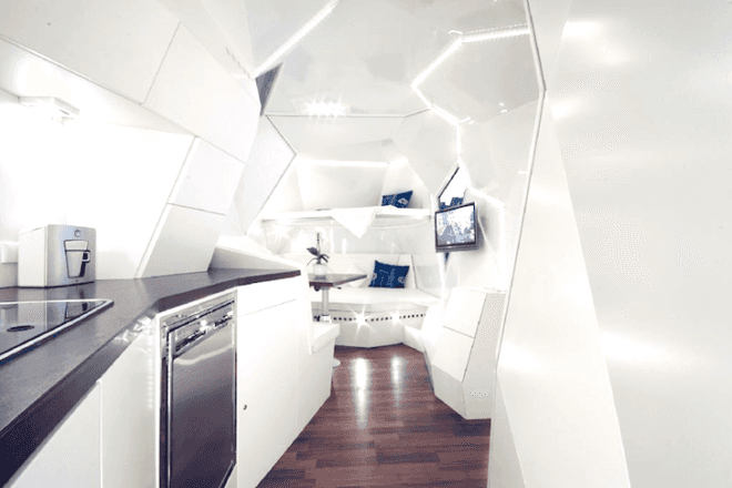 Mehrzeller, NONSTANDARD, mobile home, green design, sustainable design, eco-design, renovated airstream, Austria, eco-design, customizable,