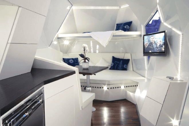 Mehrzeller, NONSTANDARD, mobile home, green design, sustainable design, eco-design, renovated airstream, Austria, eco-design, customizable,