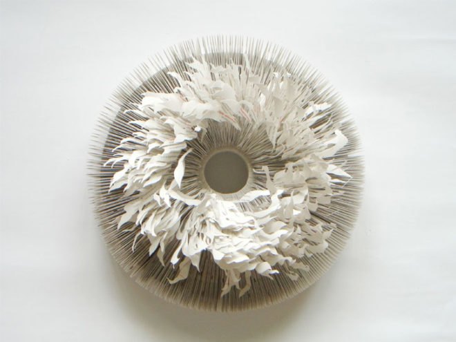 mia liu, the tide, guggenheim tickets, paper, sculpture, three-dimensional, modern, art