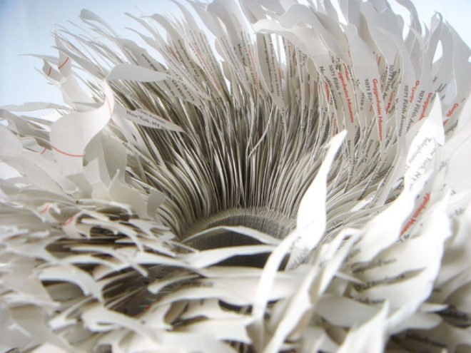 mia liu, the tide, detail, paper, tickets, guggenheim admission, art, modern sculpture