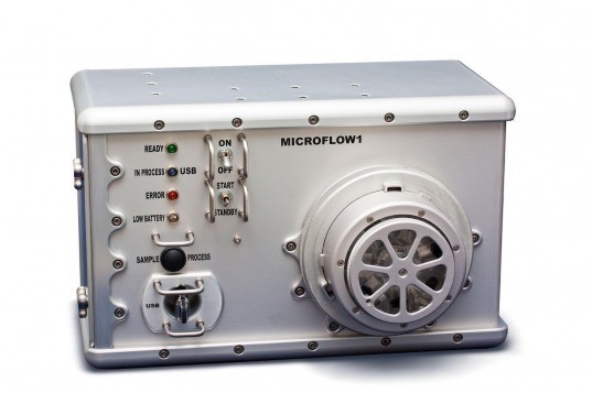 canadian space agency, csa, microflow, medical tricorder, medical scanner, real-life medical analysis, medical gadget, food quality, medical diagnosis,