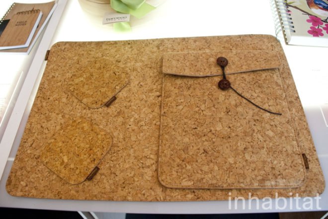 NYIGF; New York; New York City; Manhattan; New York International Gift Fair; gift fair; green products; sustainable design; green design; eco design; fair trade; ethical design; product design; 2012 NYIGF; cork fabric placement/coaster set; Bambu; cork fabric; natural materials, 100% Vegan