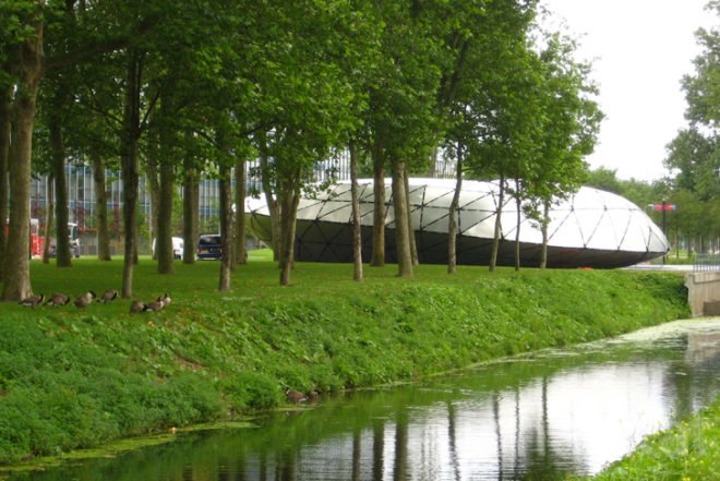 iWEB, Protospace, Delft's Technology University, ONL, Kas Oosterhuis, sustainable reserach, spaced building, Architecture, Green renovation, BluePrint, Climate City Campus, FMVG, ONL, Hyperbody