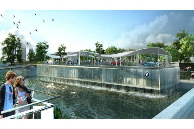 Olympic BMW Pavilion, BMW Group Pavilion, fuel efficient vehicles, olympic pavilion, london olympics, Serie Architects