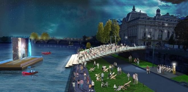 Bertrand Delanoë, Paris, Seine riverside, Paris pedestrianization plan, riverside world heritage sites, Paris city