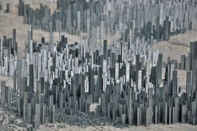 Peter Root, Ephemicropolis, staples, architecture, cities, art, miniature