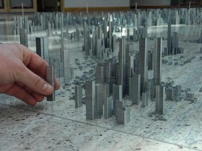 Peter Root, Ephemicropolis, staples, architecture, cities, art, miniature
