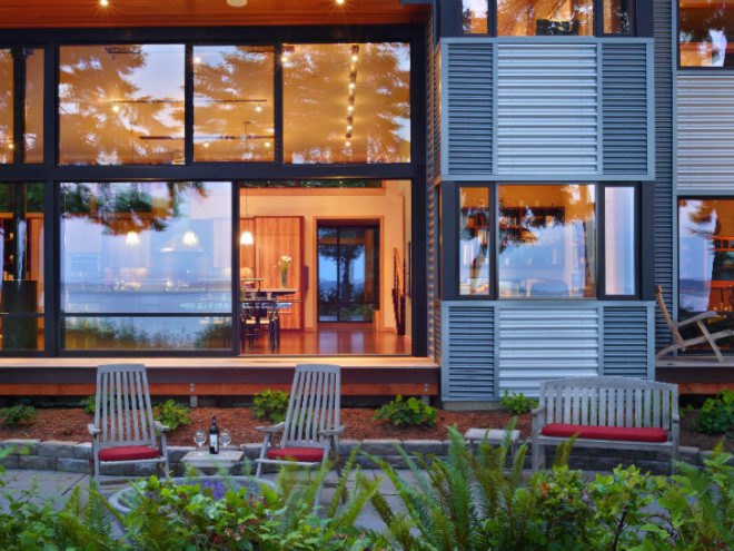 Port Ludlow Residence, FINNE Architects, modern home, eco home, puget sound, washington