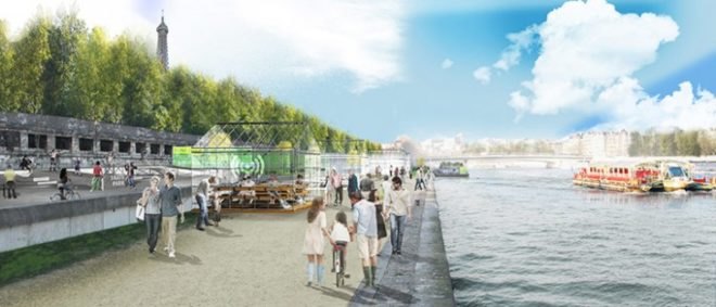 Bertrand Delanoë, Paris, Seine riverside, Paris pedestrianization plan, riverside world heritage sites, Paris city