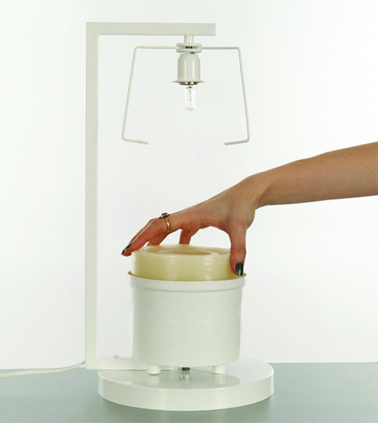 Revitalizer Wax Lamp, Merve Kahraman, recyclable design, lamp design, lighting design, interactive design