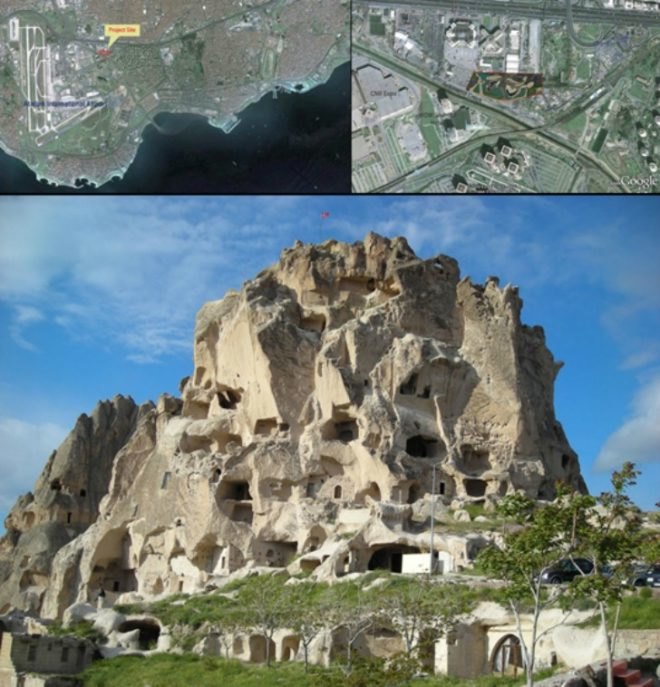 Rock-Sette, Dinkoff Architect and Engineers, disaster prevention and education center, Istanbul, Istanbul Turkey, solar panels, Cappadocia