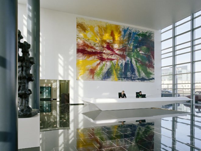 skc bratislava, strabag, slovakia, geothermal, erwin wurm, mhm architecture, eco office building