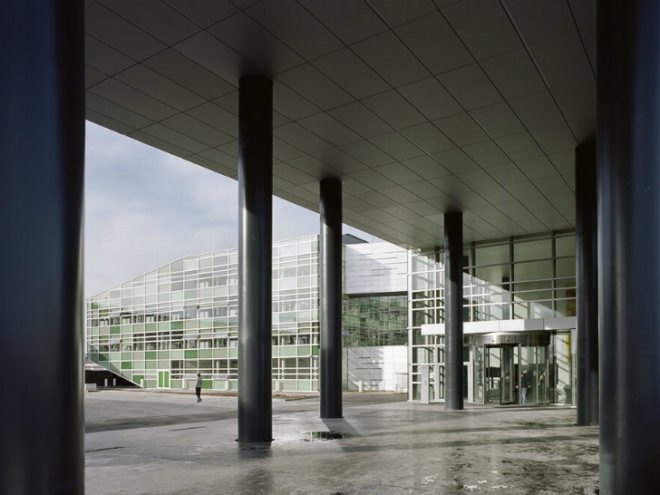 skc bratislava, strabag, slovakia, geothermal, erwin wurm, mhm architecture, eco office building