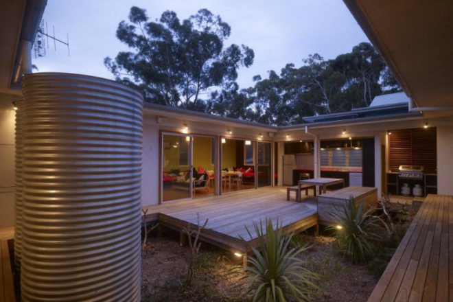Seal Rocks House 4, Bourne Blue Architecture, fire-proof house, solar power, net zero home, vacation house, australia