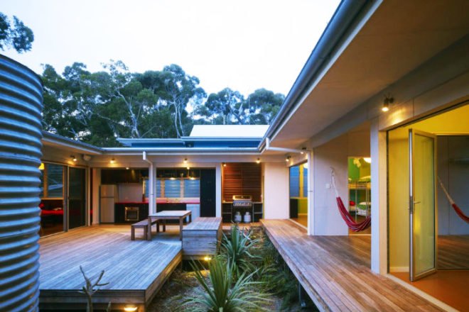 Seal Rocks House 4, Bourne Blue Architecture, fire-proof house, solar power, net zero home, vacation house, australia