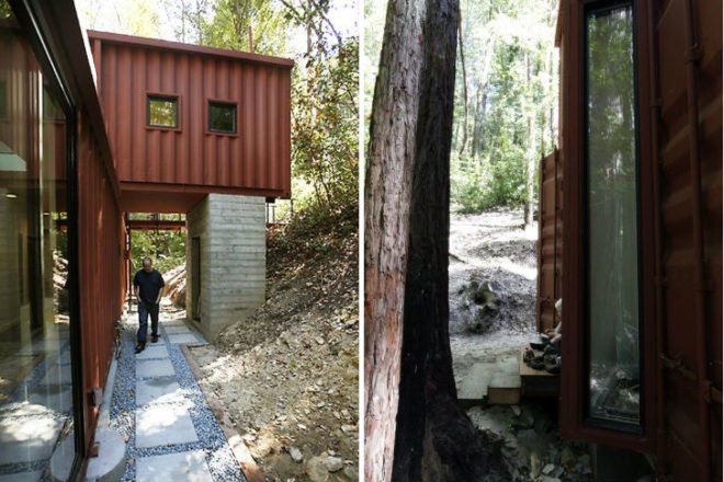 Six Oaks, Modulus, shipping containers, cargotecture, container house, santa cruz, california, shipping container house