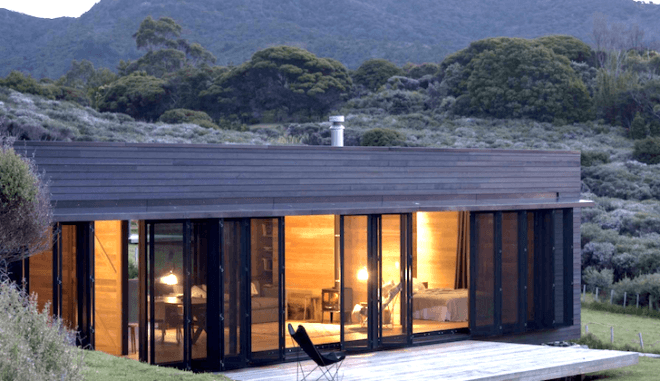 Fearon Hay Architects, off-grid, solar-powered, timber, Storm Cottage, Great Barrier Island, Australia, wastewater treatment, sustainable design, green design, eco-design, daylighting