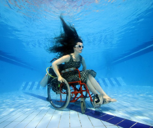sue austin, paraolympics, self-propelled underwater wheelchair, underwater wheelchair, artist, diving, aqua wheelchair, creating the spectacle, PADI