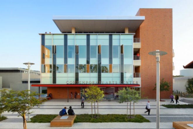 UCI Arts, Contemporary Arts Center, natural ventilation, passive solar design, UC Irvine, Ehrlich Architects