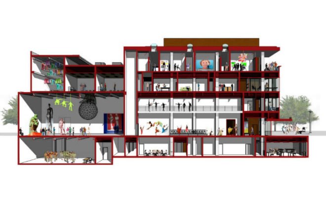 UCI Arts, Contemporary Arts Center, natural ventilation, passive solar design, UC Irvine, Ehrlich Architects