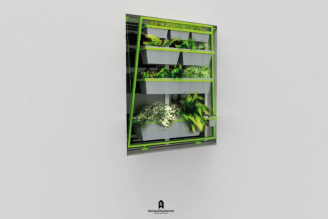 Volet Vegetal, Barreau&Charbonnet, gardening, planter, urban gardening, window planter