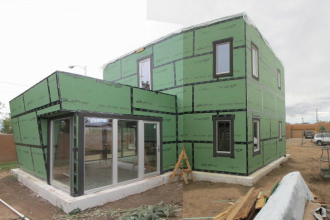 VolksHouse, MoSA Architects, santa fe, passive house, net-zero home, zero energy home, passivhaus
