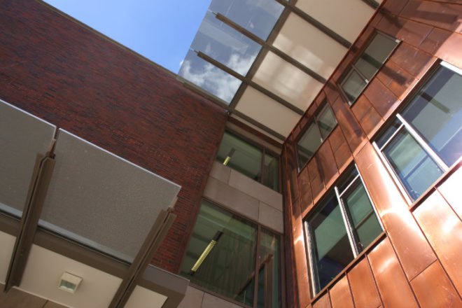 Willamette University, Ford Hall, Hennebery Eddy Architects, leed gold academic building, 2030 challenge design award, eco university