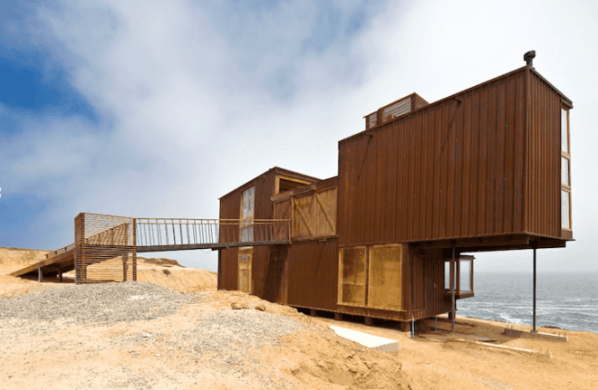 Casa la Baronia, Nicolás del Rio, Max Núñez, Pacific Ocean, Chile, Corten steel, green design, sustainable design
