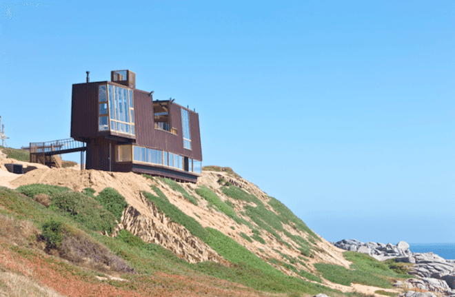 Casa la Baronia, Nicolás del Rio, Max Núñez, Pacific Ocean, Chile, Corten steel, green design, sustainable design