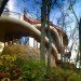 Robert Harvey Oshatz, architecture, natural materials, lakeside home, Wisconsin, curvilinear design, stone, green building, sustainable building, nature materials, eco-design, sustainable design, Chenequa Residence
