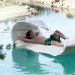 dvelas, ship sail, salvaged, spain, outdoor furntiture, floating raft